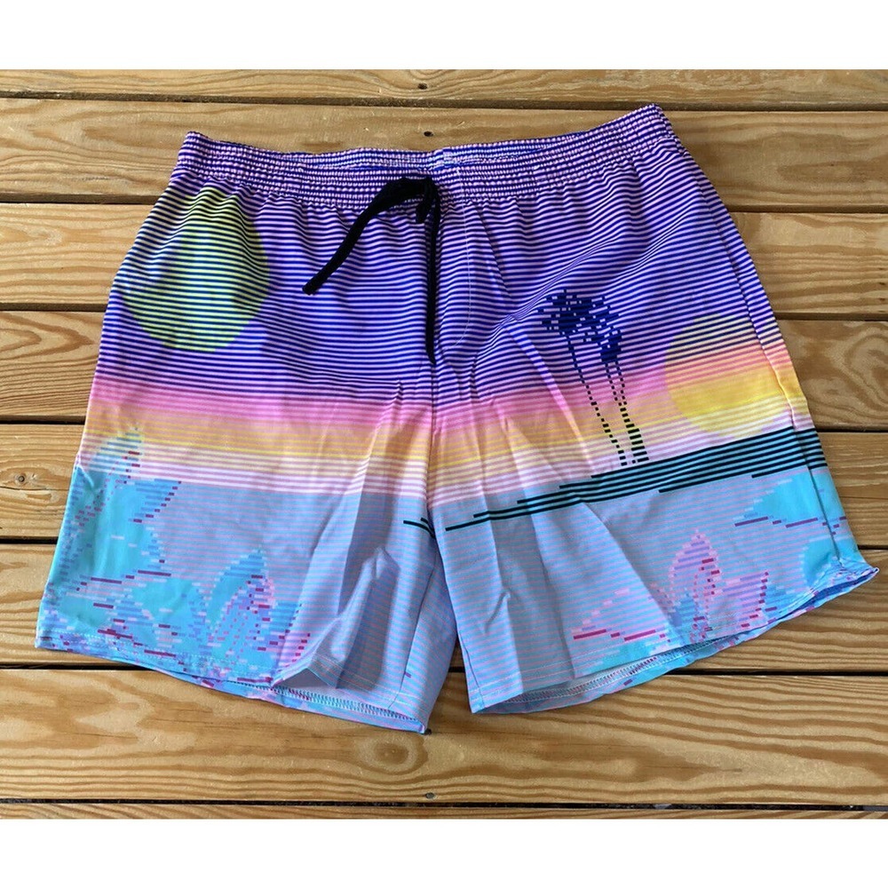 NEW Vapor 95 Sunset Swim Shorts Size 34 Men’s Pink